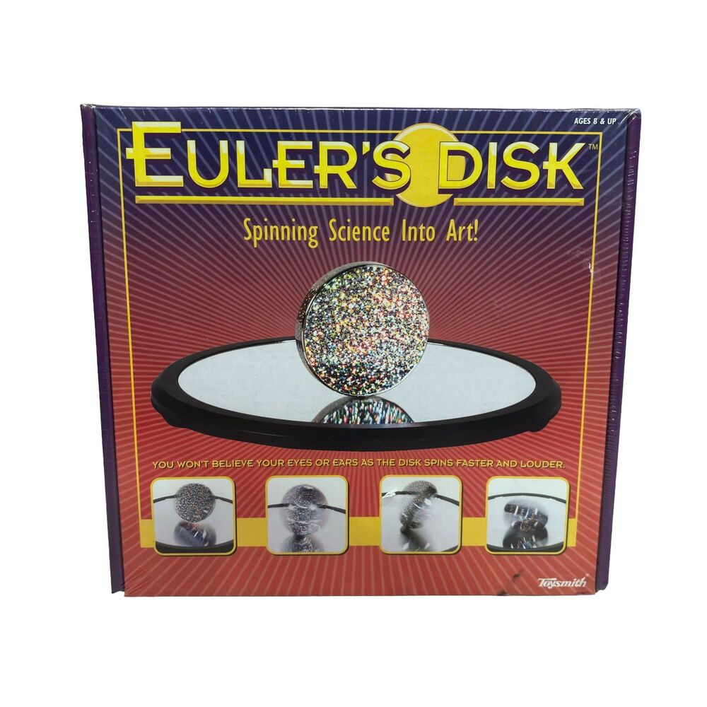 Toysmith Euler's Disk 791709 Kinetic Physics STEM Desk Toy New Factory Sealed